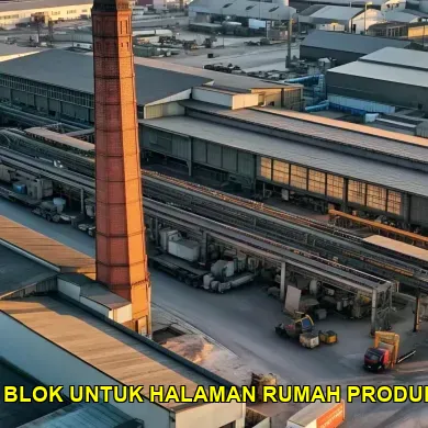 Transformasi Halaman Rumah Produksi UKM dengan Paving Blok